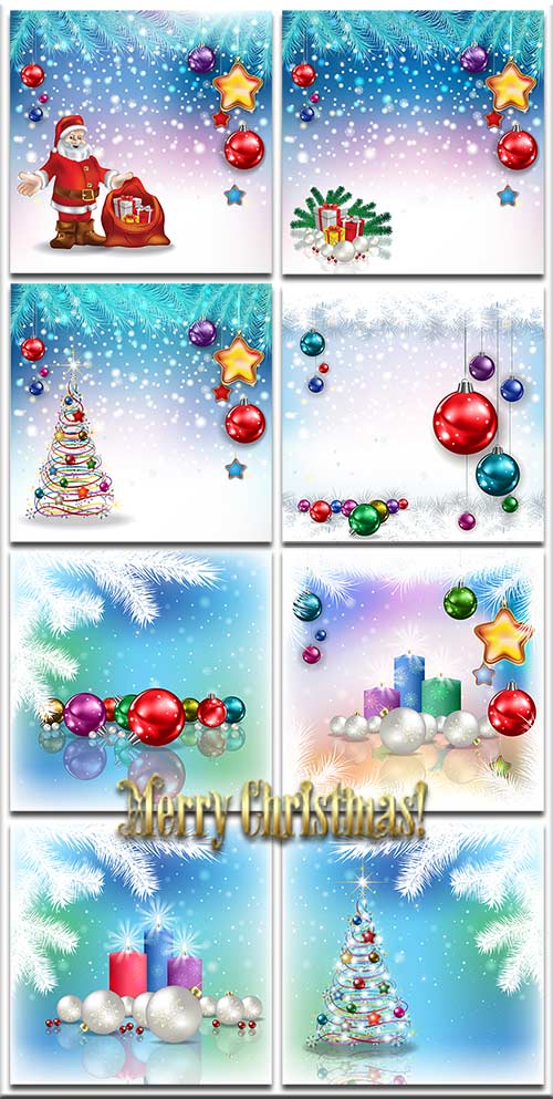    - .3 /Christmas backgrounds-Christmas composition.Part 3  