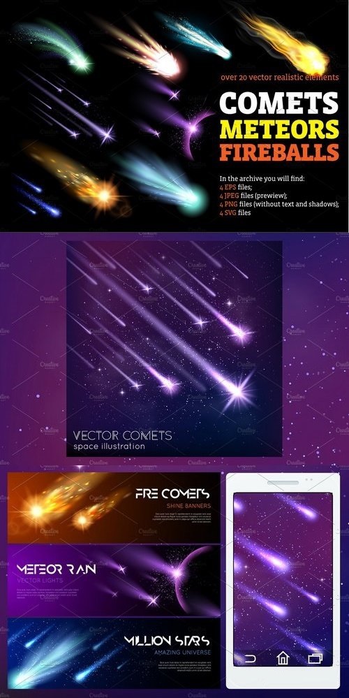 Comets Meteors and Fireballs - 1366102