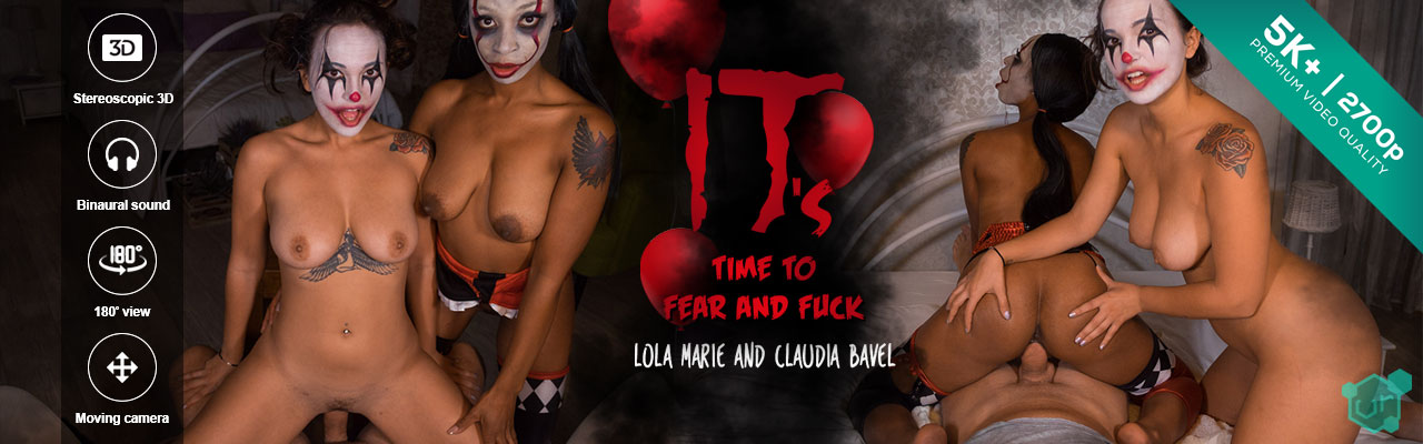 [CzechVR.com] Claudia Bavel & Lola Marie (Czech VR 172 - IT is time to Fear and Fuck!) [2017 ., Threesome FFM, POV, Hardcore, Blowjob, All sex, 5K+, Virtual Reality, VR] [SideBySide, 1440p] [Samsung Gear VR]