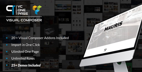 CodeCanyon - VC One Page Builder v1.4 - Addons for Visual Composer - 11264872