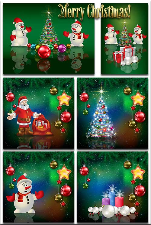  - .5 /Christmas backgrounds-Christmas composition.Part 5 