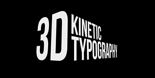 3D Kinetic Typography Titles - Project for After Effects (Videohive)