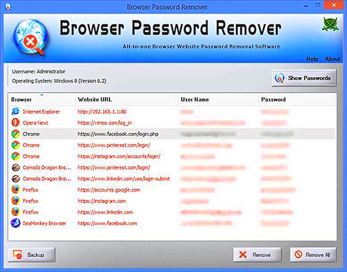 Browser Password Remover 3.5 + Portable