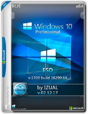 Windows 10 Pro x64 1709 by IZUAL v.02.12.17 ESD (RUS/2017)