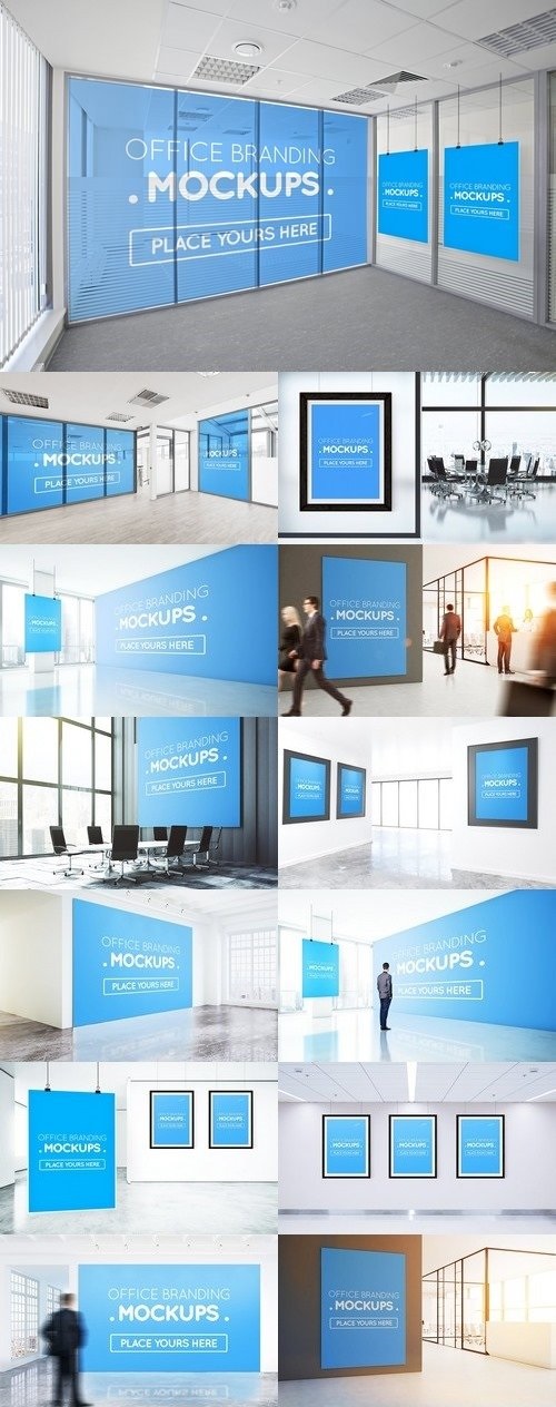 Offices Posters, Billboards Mockups - 1467581