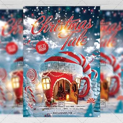 Christmas Tale - Seasonal A5 Flyer Template