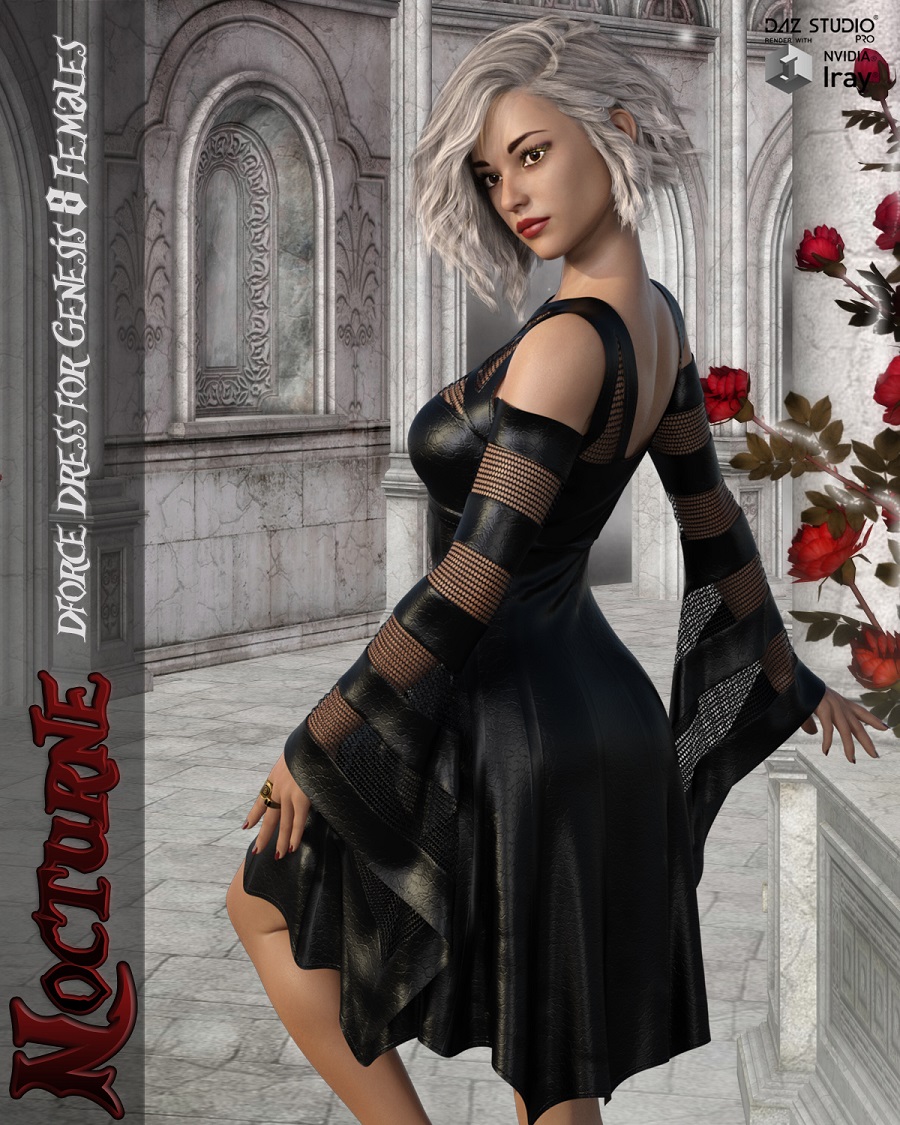 Nocturne - dForce dress for Genesis 8 Females