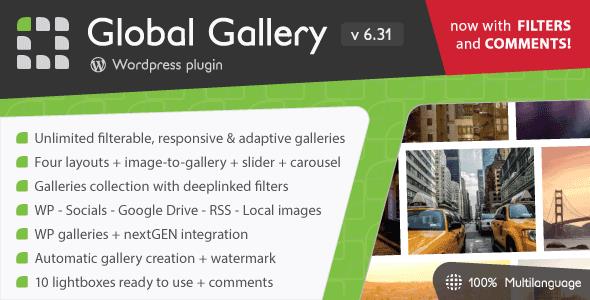CodeCanyon - Global Gallery v6.31 - Wordpress Responsive Gallery