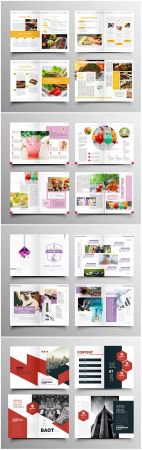 Brochure template vector layout design, corporate business annual report, magazine, flyer mockup ...