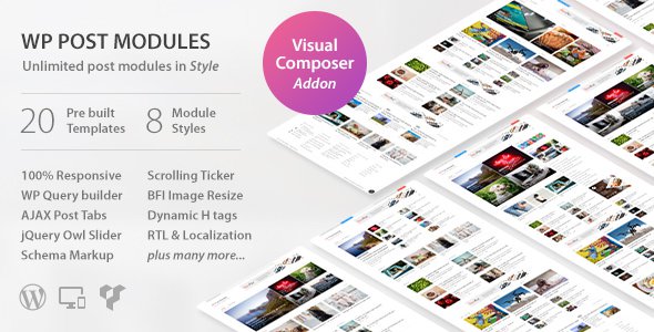 CodeCanyon - WP Post Modules for NewsPaper and Magazine Layouts v2.2.0