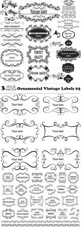 Vectors - Ornamental Vintage Labels 63