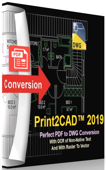 BackToCAD Technologies Print2CAD 2019 DV 19.30